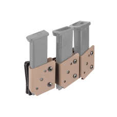 Lancer Tactical IPSC Open Class Competition Triple Magazine Pouch - TAN