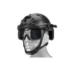 Lancer Tactical Safety Goggles for Helmets (Color: Black)