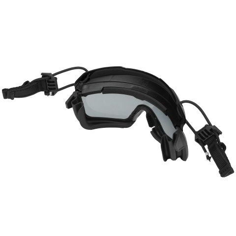 Lancer Tactical Safety Goggles for Helmets (Color: Black)
