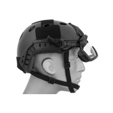 Lancer Tactical Safety Goggles for Helmets (Color: Black)