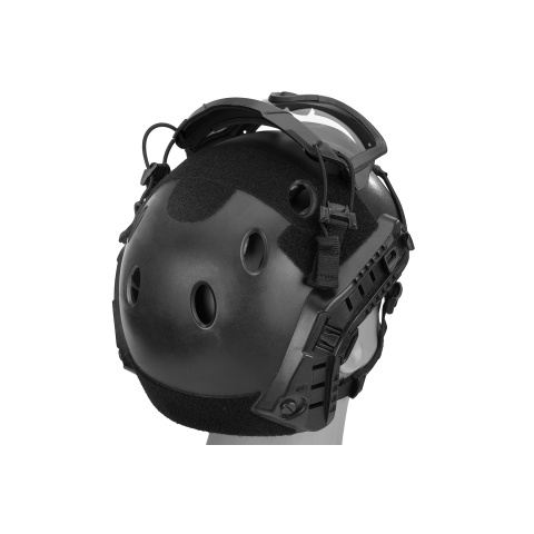 Lancer Tactical Safety Goggles for Helmets (Color: Black)