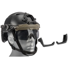 Lancer Tactical Safety Goggles for Helmets (Color: Foliage)