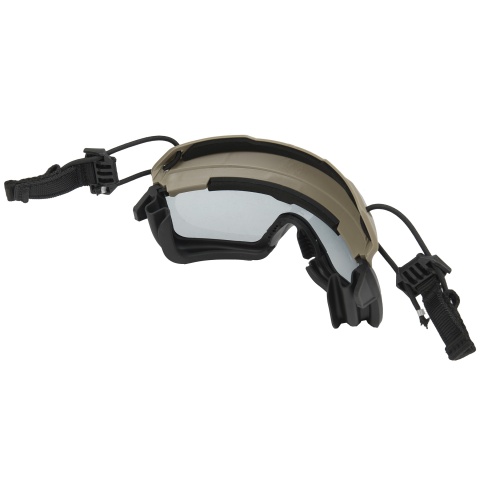 Lancer Tactical Safety Goggles for Helmets (Color: Foliage)