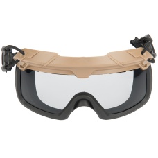 Lancer Tactical Safety Goggles for Helmets (Color: Tan)