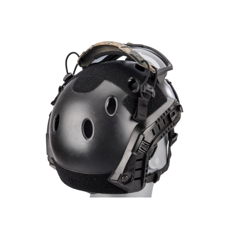 Lancer Tactical Smoked Lens Safety Goggles for Helmets (Color: Digital Woodland)