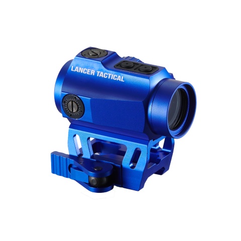 Lancer Tactical 1X25 2 MOA Red/Green Dot Sight w/ QD Riser Mount (Blue)