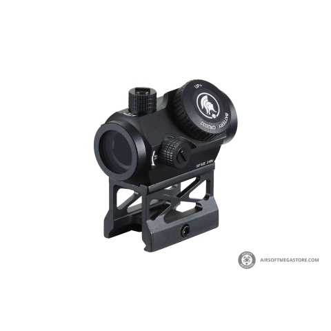 Lancer Tactical Micro Red Dot Sight with Riser Mount (Color: Black)
