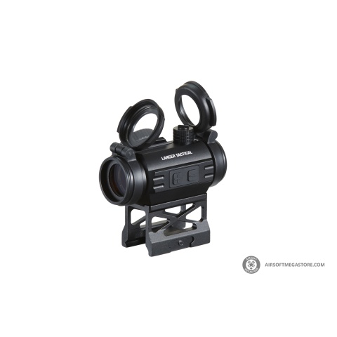 Lancer Tactical Micro Red Dot Sight with Riser Mount (Color: Black)