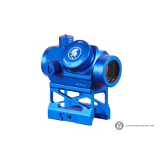 Lancer Tactical Micro Red Dot Sight with Riser Mount (Color: Blue)