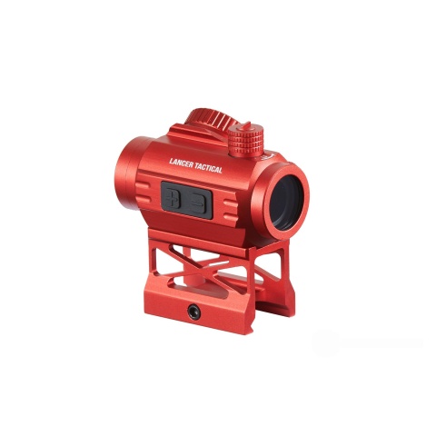 Lancer Tactical Micro Red Dot Sight with Riser Mount (Color: Red)