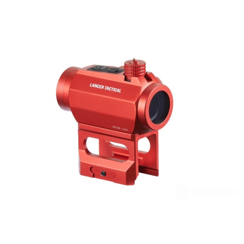 Lancer Tactical 2 MOA Micro Red Dot Sight with Riser Mount (Color: Red)