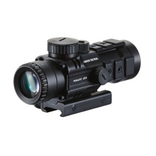 Lancer Tactical Prismatic 4x32 Compact Scope with Illuminated Reticle (Color: Black)