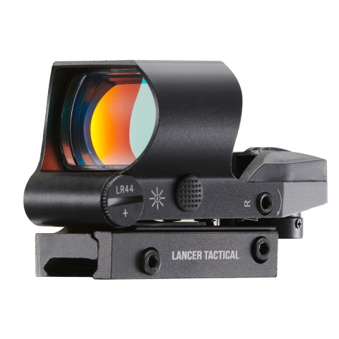 Lancer Tactical Holographic Red Dot Reflex Sight (Color: Black)