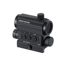 Lancer Tactical 1X25 Red/Green Dot Sight w/ QD Riser Laser Combo (Black)