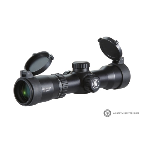 Lancer Tactical 1.5-5x32 Rifle Scope with Mounts (Color: Black)
