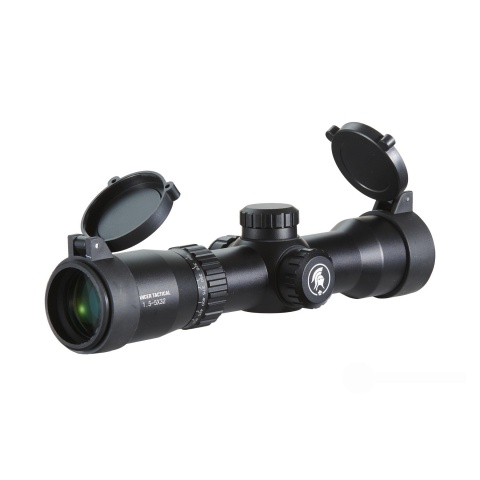 Lancer Tactical 1.5-5x32 Rifle Scope with Mounts (Color: Black)