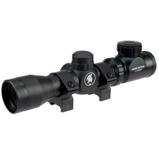 Lancer Tactical 2-6x Tactical Rifle Scope with Red/Green Illumination (Color: Black)