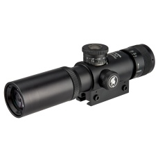 Lancer Tactical 4x21 AO Rifle Scope with Lens Caps (Color: Black)