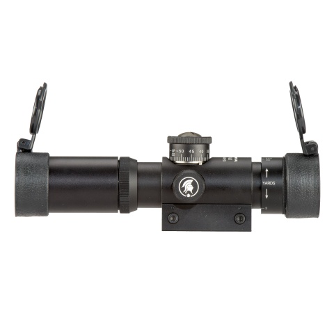 Lancer Tactical 4x21 AO Rifle Scope with Lens Caps (Color: Black)