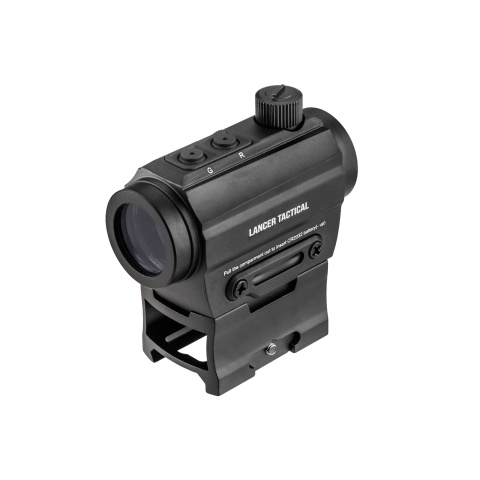 Lancer Tactical Red/Green Dot Reflex Sight w/ Riser - BLACK