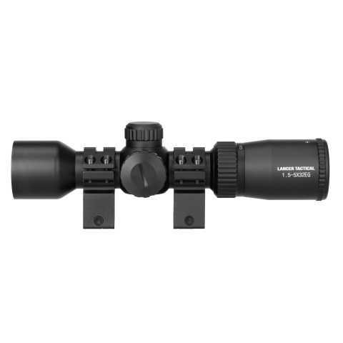 Lancer Tactical 1.5-5x32 EG Rifle Scope (Black)