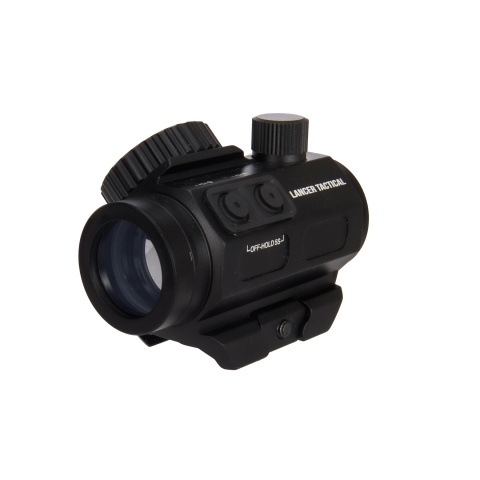 Lancer Tactical Green & Red Dot Sight w/ Side Button (Black)