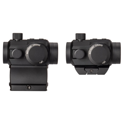 Lancer Tactical 1x22mm Red Dot Reflex Sight with Lower 1/3 Co-witness Mount w/ 2 Mounts (Color: Black)