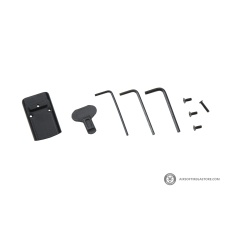 Lancer Tactical Adjustable Red Dot Reflex Sight (Color: Black)