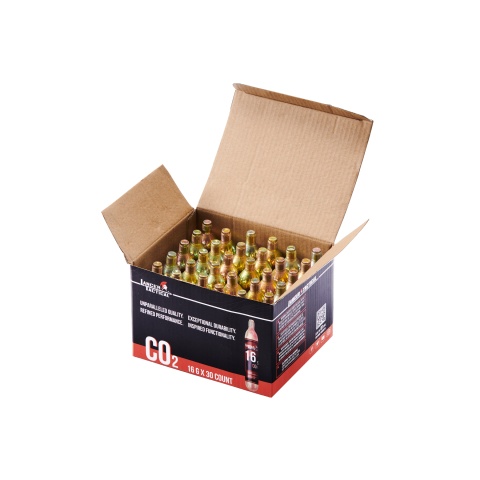 Lancer Tactical High Pressure 16 Gram CO2 Cartridges for Airsoft / Airguns (Pack of 30)