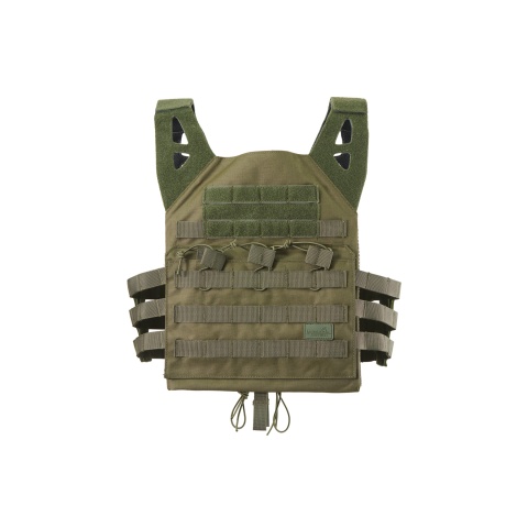 Lancer Tactical Lightweight Molle Tactical Vest with Retention Cords (Color: OD Green)