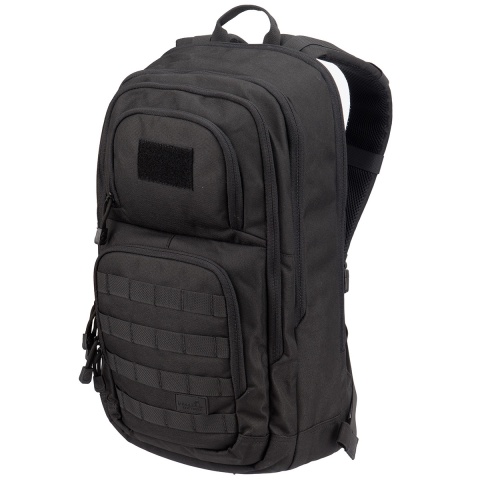 Lancer Tactical 1000D EDC Commuter MOLLE Backpack w/ Concealed Holder - BLACK