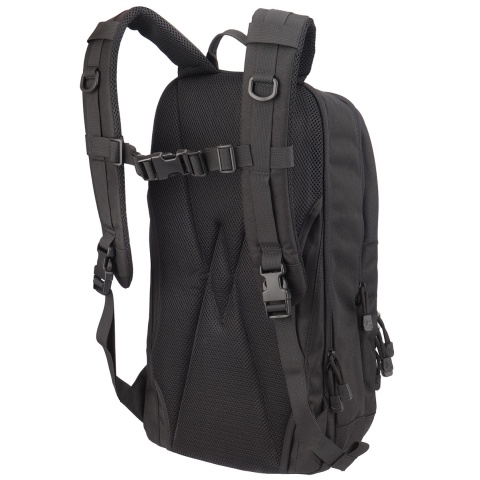 Lancer Tactical 1000D EDC Commuter MOLLE Backpack w/ Concealed Holder - BLACK