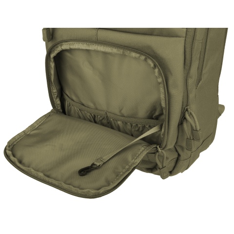 Lancer Tactical 1000D EDC Commuter MOLLE Backpack w/ Concealed Holder - OD GREEN