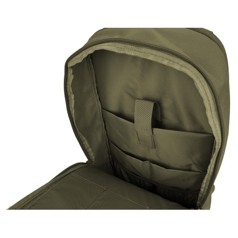 Lancer Tactical 1000D EDC Commuter MOLLE Backpack w/ Concealed Holder - OD GREEN