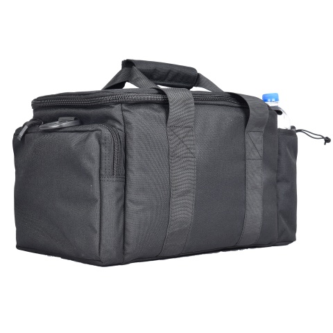 Lancer Tactical Weather Resistant Shooting Range Bag w/ Shoulder Strap (Color: Black)