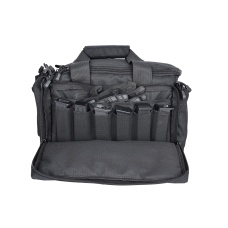 Lancer Tactical Weather Resistant Shooting Range Bag w/ Shoulder Strap (Color: Black)