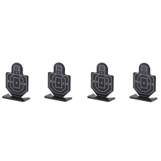 G-Force Steel Soldier Training Targets Pack of 4 (Color: Black)