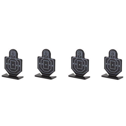 G-Force Steel Soldier Training Targets Pack of 4 (Color: Black)
