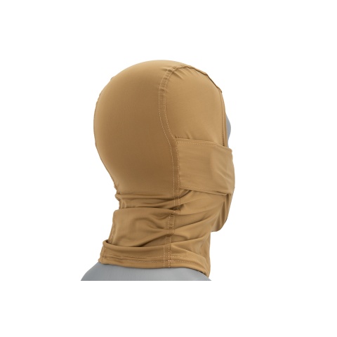 Lancer Tactical Shadow Warrior Hood Mesh Balaclava Face Mask (Color: Tan)