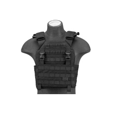 Lancer Tactical 1000D Nylon Buckle Up Assault Plate Carrier (Color: Black)
