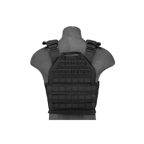 Lancer Tactical 1000D Nylon Buckle Up Assault Plate Carrier (Color: Black)