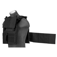 Lancer Tactical 1000D Nylon Buckle Up Assault Plate Carrier (Color: Black)