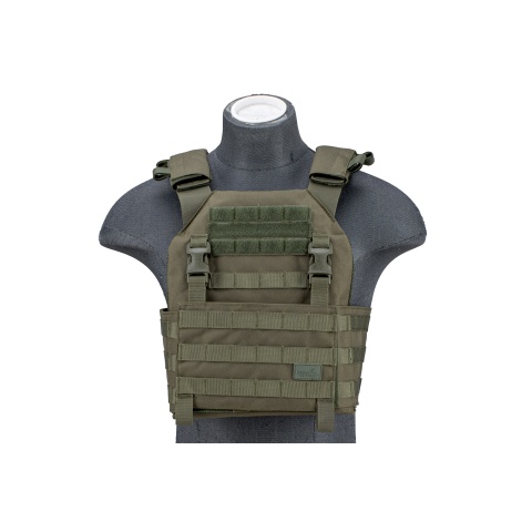 Lancer Tactical 1000D Nylon Buckle Up Assault Plate Carrier (Color: OD Green)