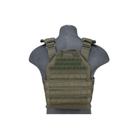 Lancer Tactical 1000D Nylon Buckle Up Assault Plate Carrier (Color: OD Green)