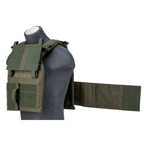 Lancer Tactical 1000D Nylon Buckle Up Assault Plate Carrier (Color: OD Green)