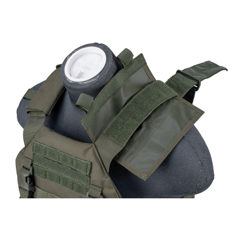 Lancer Tactical 1000D Nylon Buckle Up Assault Plate Carrier (Color: OD Green)