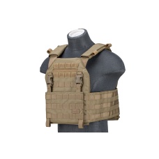 Lancer Tactical 1000D Nylon Buckle Up Assault Plate Carrier (Color: Tan)