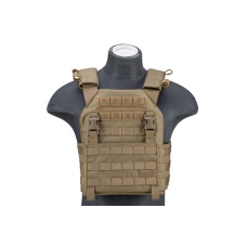 Lancer Tactical 1000D Nylon Buckle Up Assault Plate Carrier (Color: Tan)