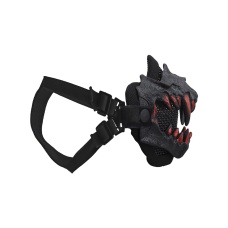 Fangs Mesh Lower Face Mask (Color: Black)