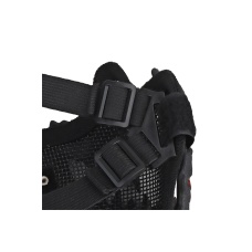 Fangs Mesh Lower Face Mask (Color: Black)